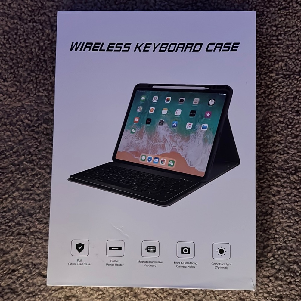 Laetass Keyboard case for iPad 10th Generation 10.9 inch 2022 with Upper Pen